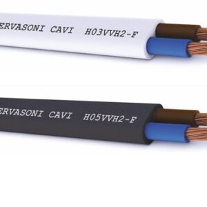 Cavo Piatto 2x0,75 Nero